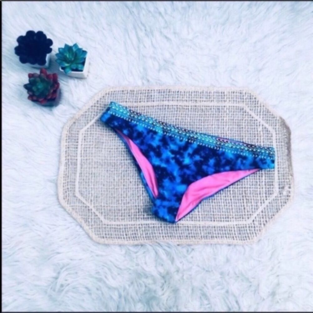 VS PINK Blue Tie Dye Bikini Bottom